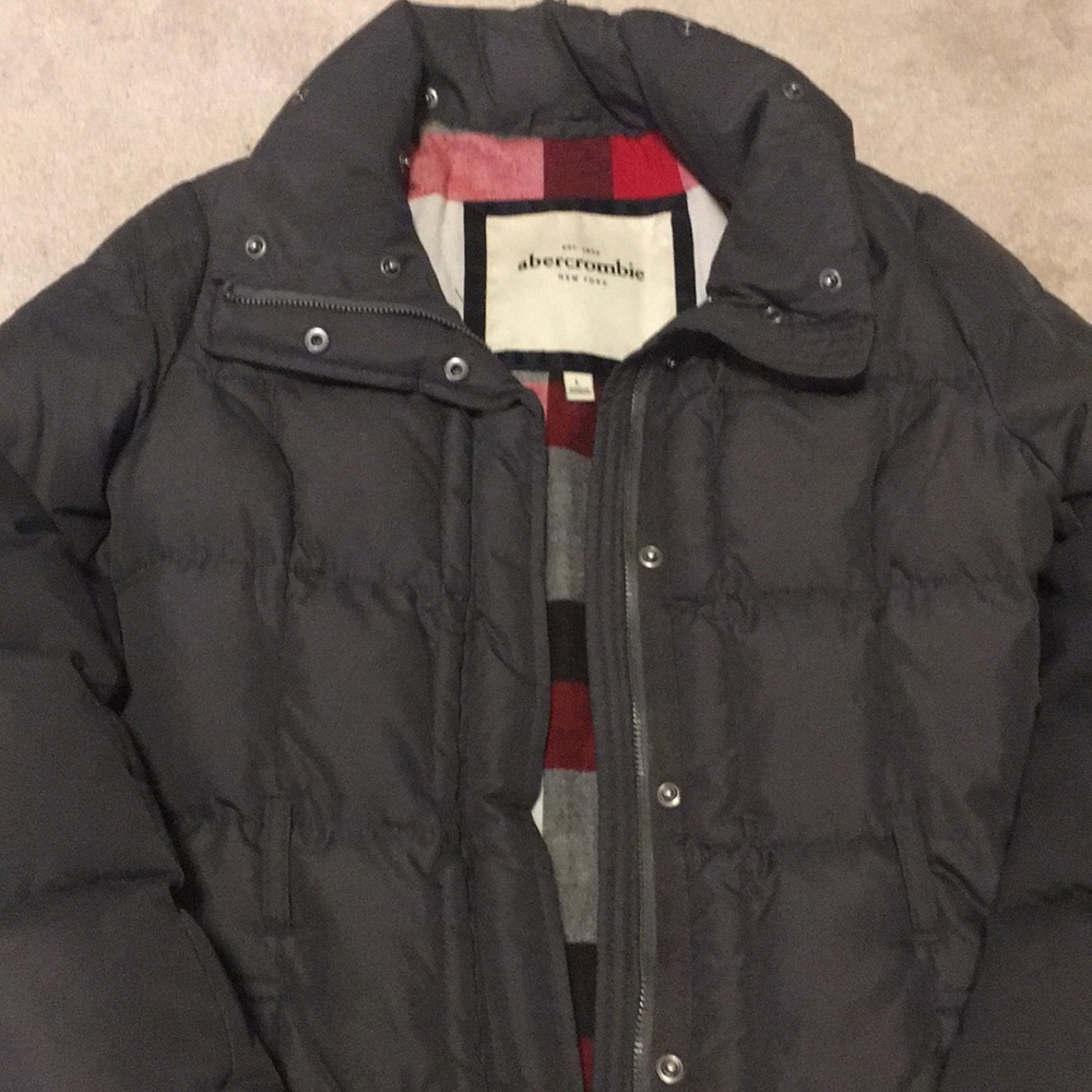Gray Abercrombie Winter Coat